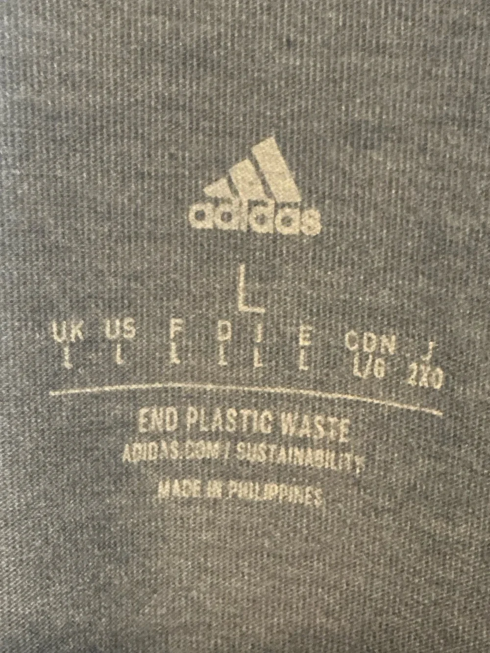 adidas Men's Heather Slate Blue Athletic Crewneck Tee